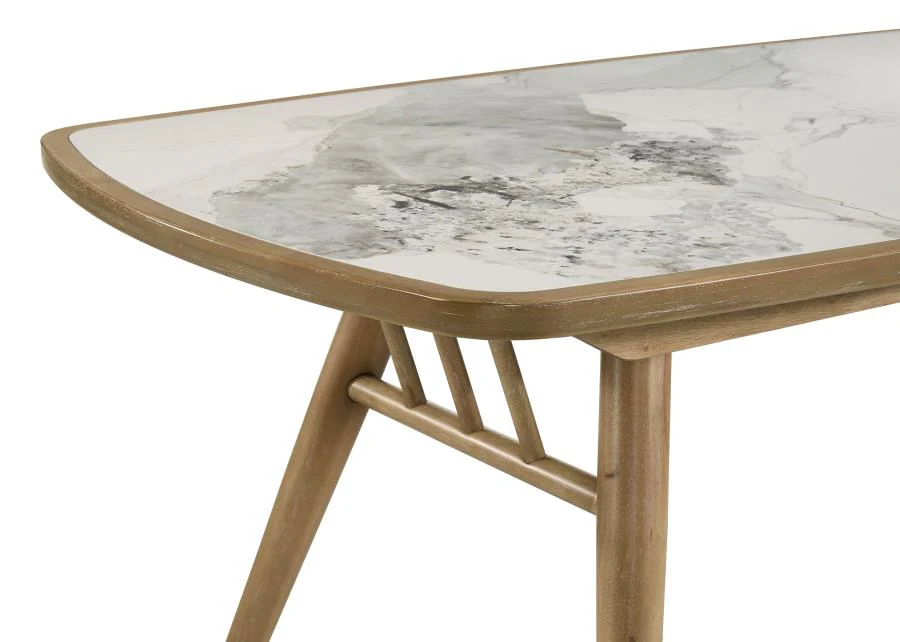 Croyden - 73" Rectangular Dining Table - Weathered Natural - Image 7