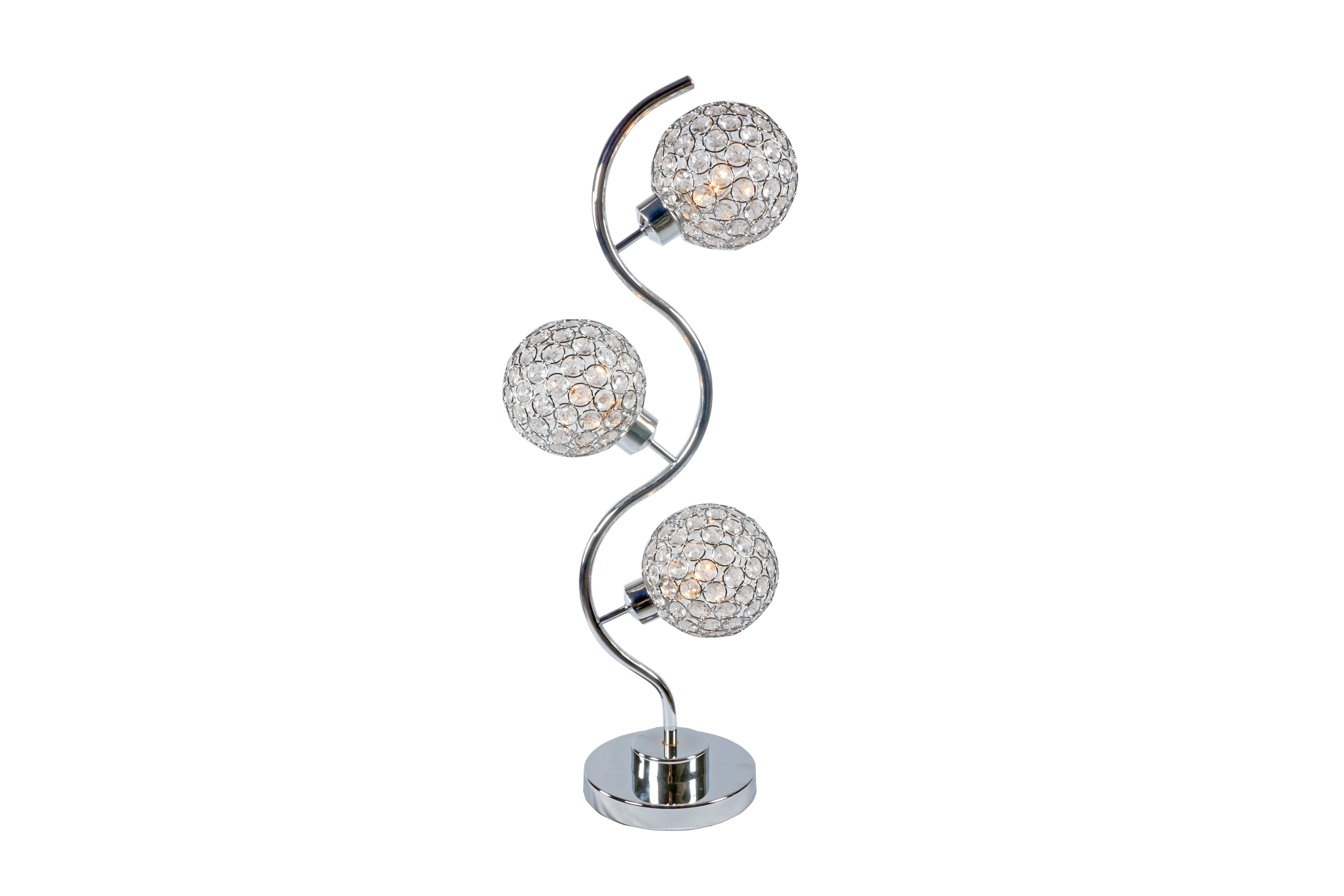 Crystal 3 Globe Table Lamp - Image 3
