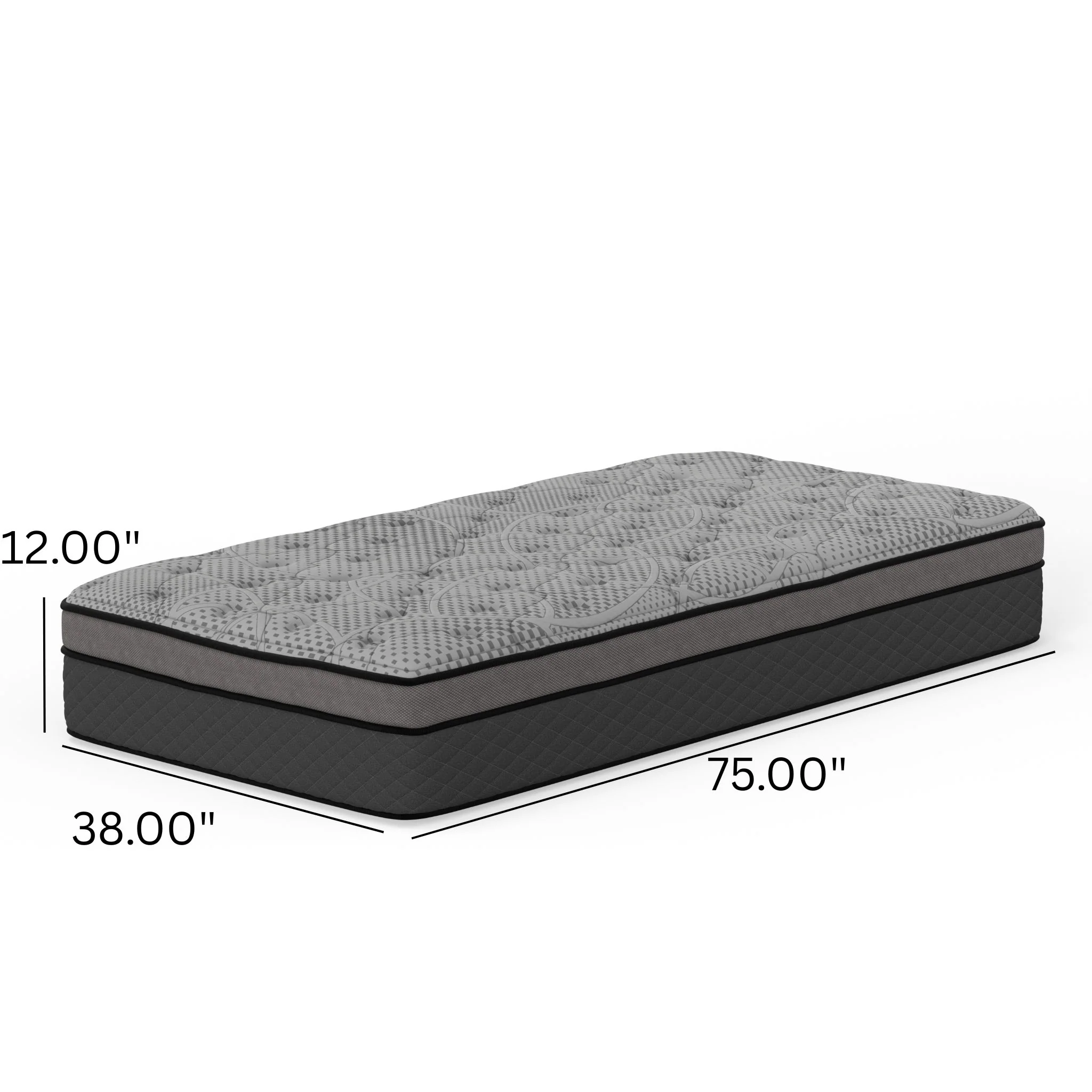 CS Hybrid - 12" Pocket Coil Mattress - Image 2
