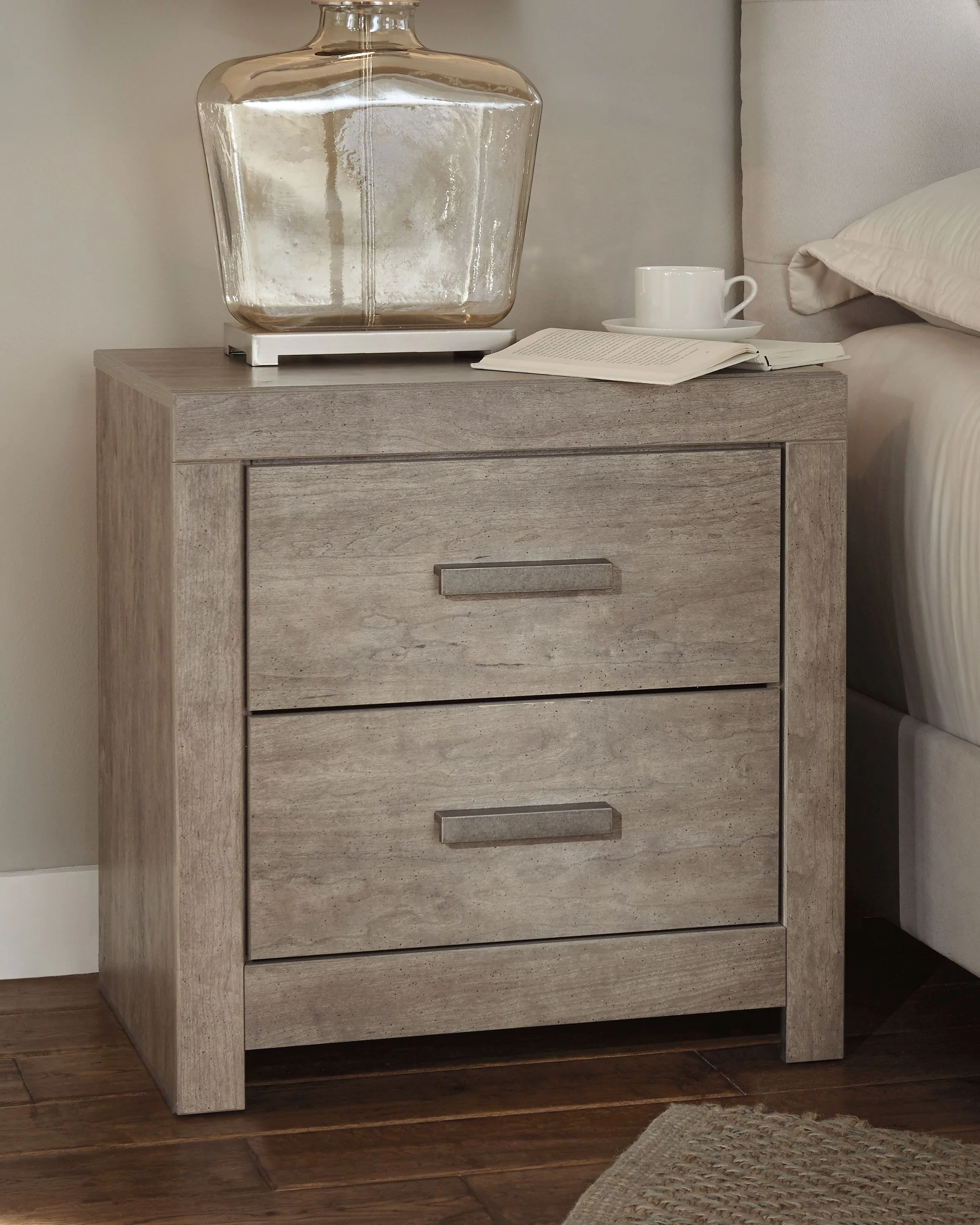 Culverbach - Two Drawer Night Stand - Gray - Image 2