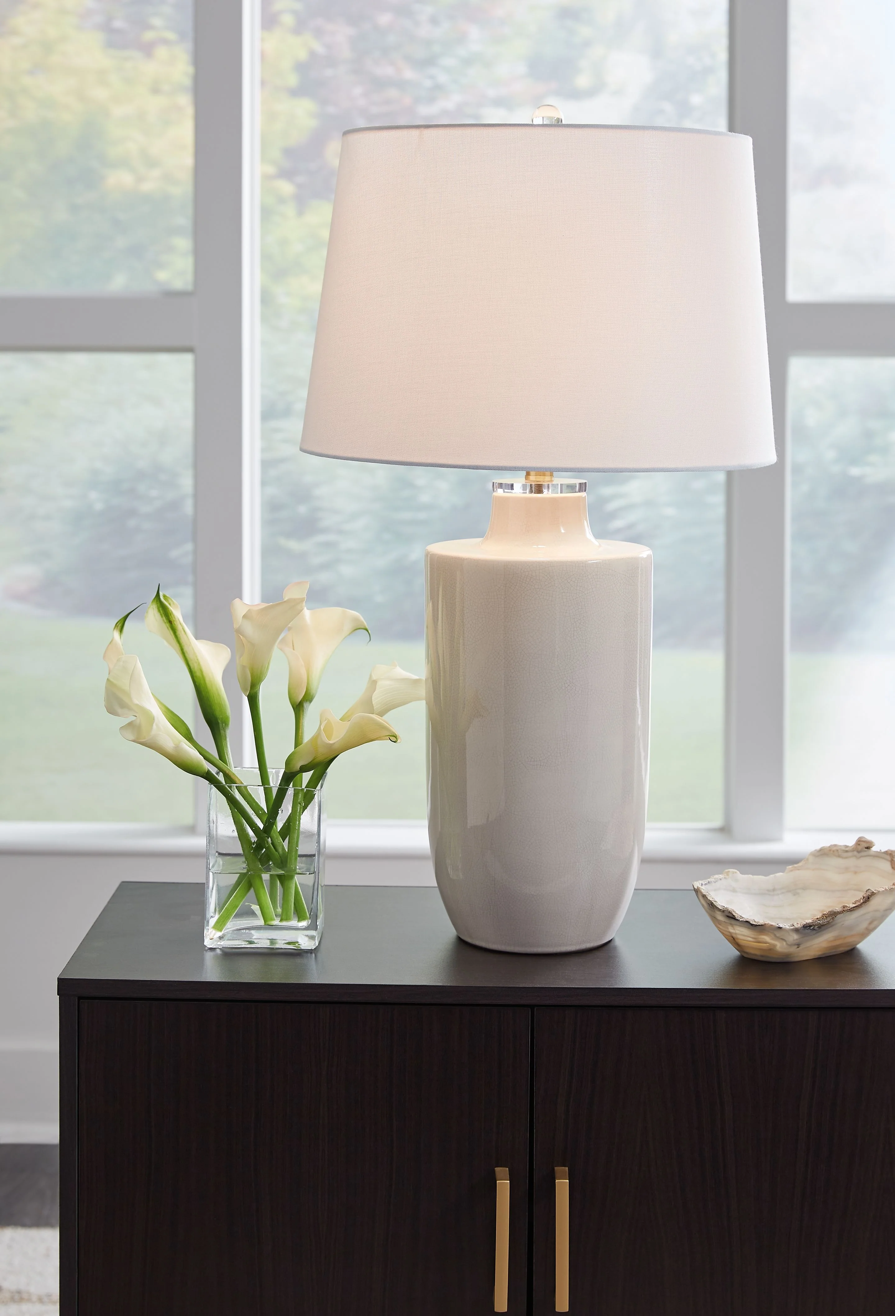 Cylener - Ceramic Table Lamp - Off White - Image 5