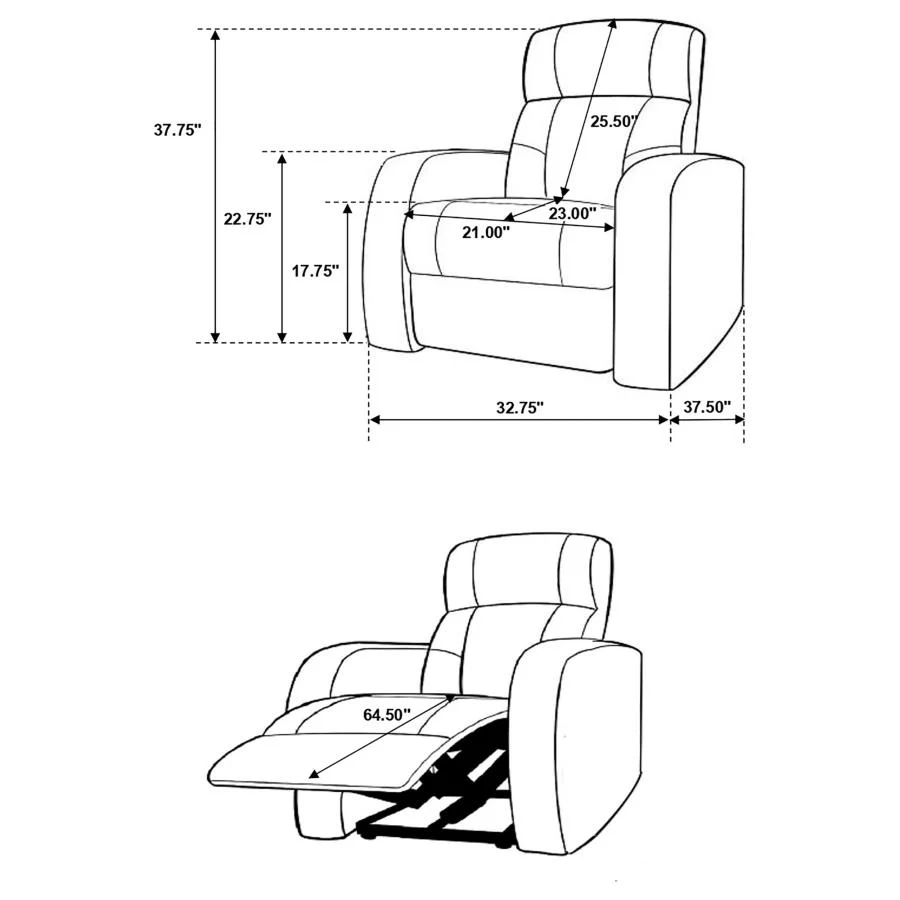 Cyrus - Upholstered Home Theater Seating - Image 79