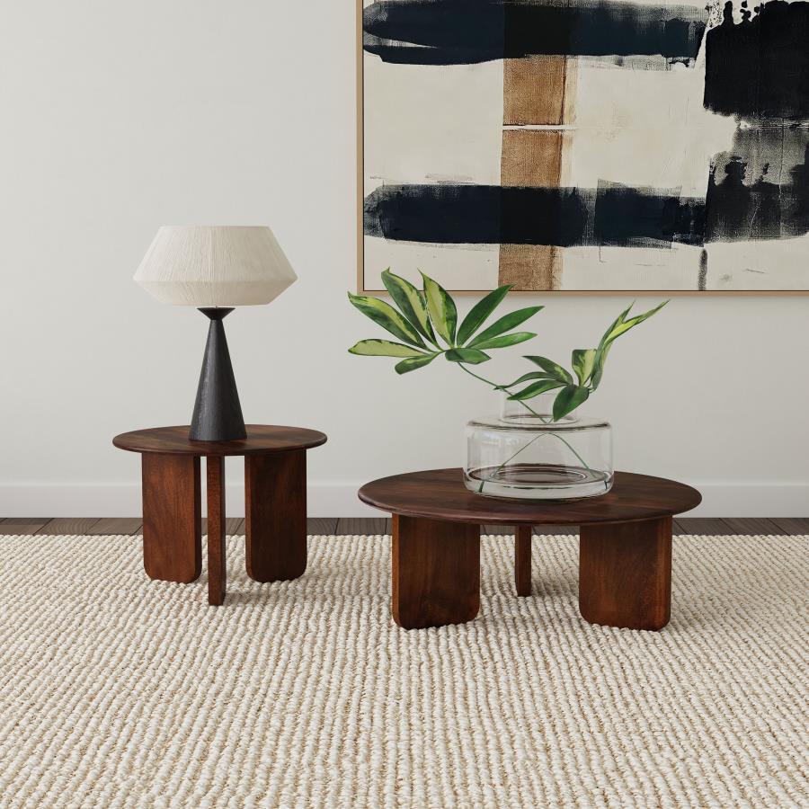Dale - Round Solid Mango Wood Table - Image 12