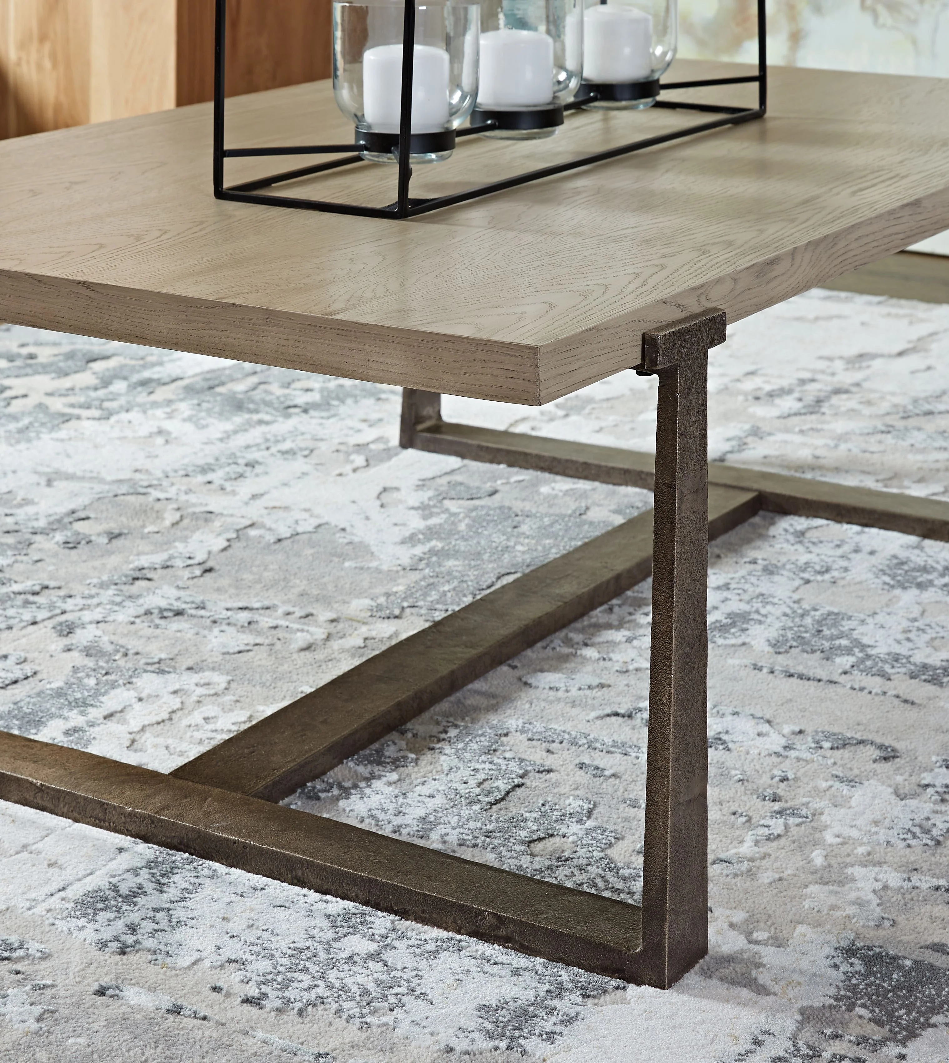 Dalenville - Rectangular Cocktail Table - Gray - Image 3