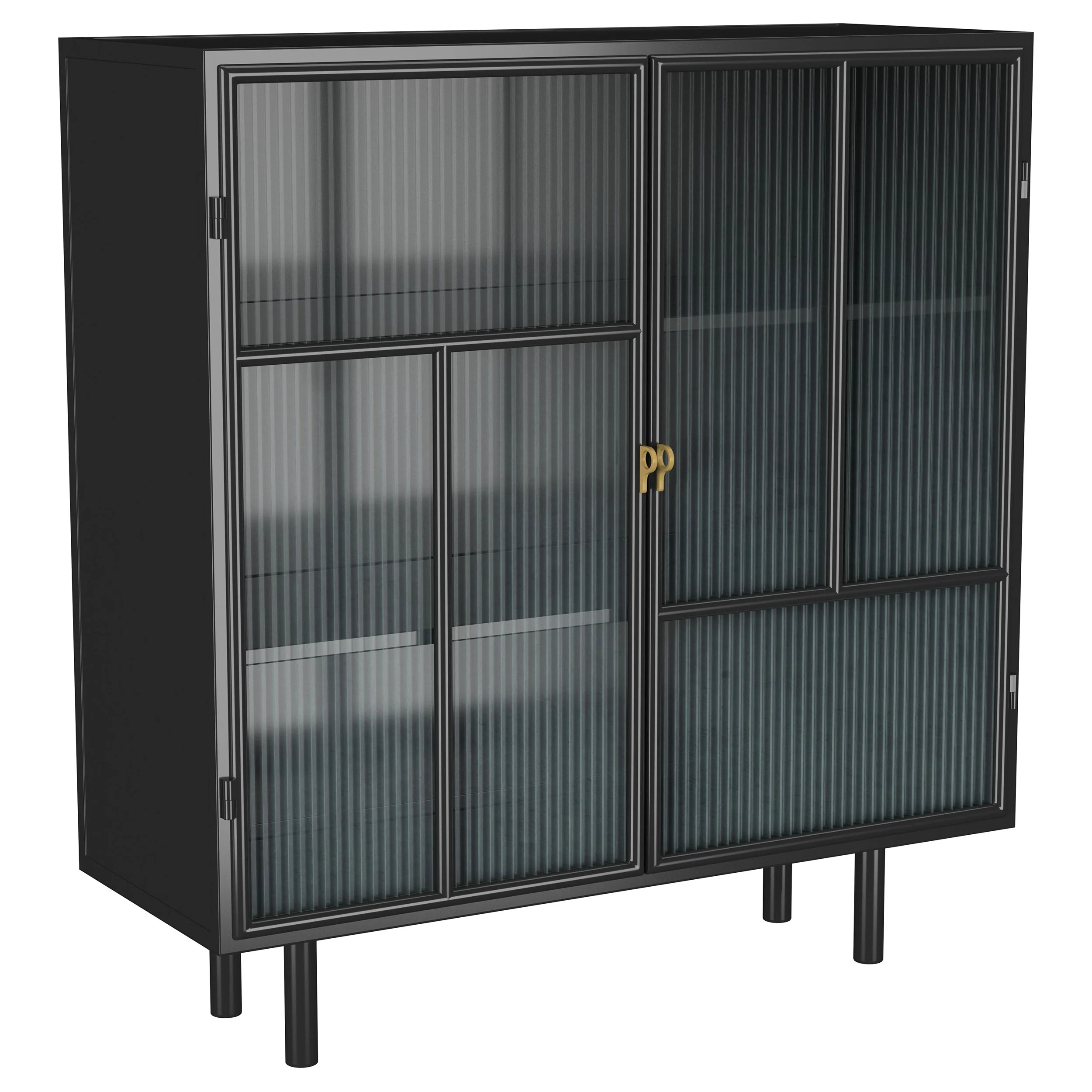 Dalia - 2 Door Accent Storage Cabinet With Shelving - Black - Image 11