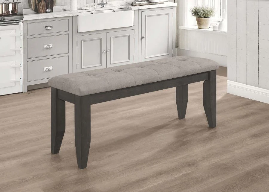 Dalila - Tufted Upholstered Dining Bench - Image 3