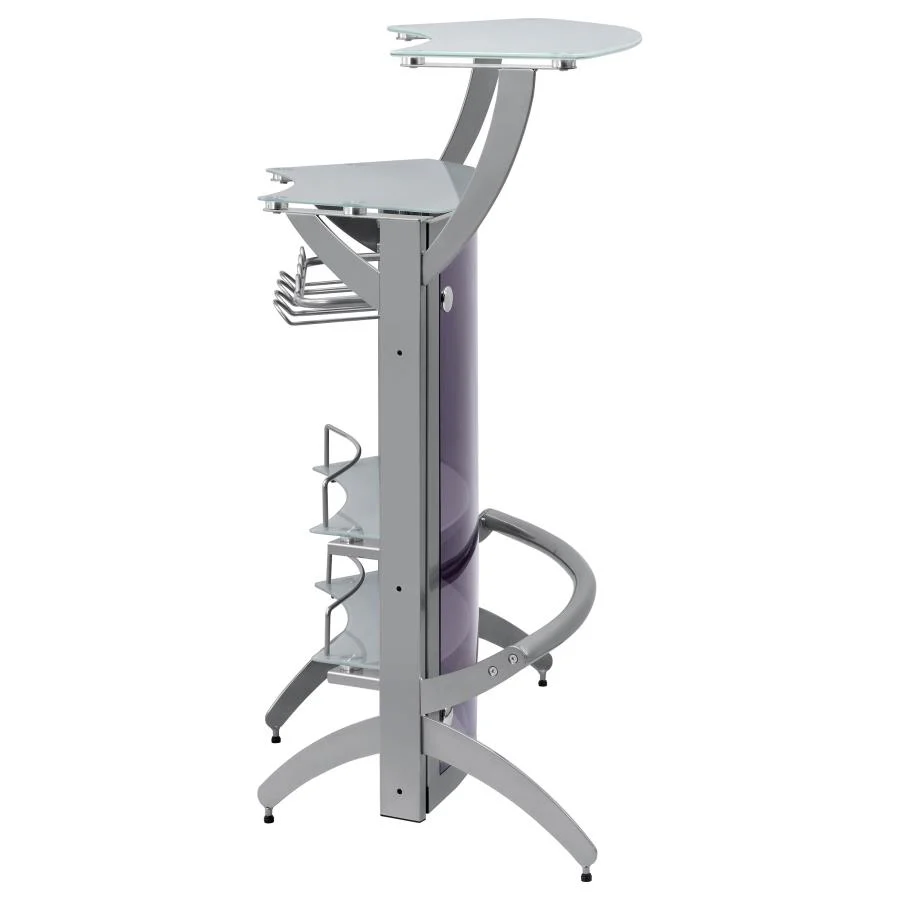 Dallas - 2-Shelf Curved Freestanding Home Bar Cabinet - Image 19