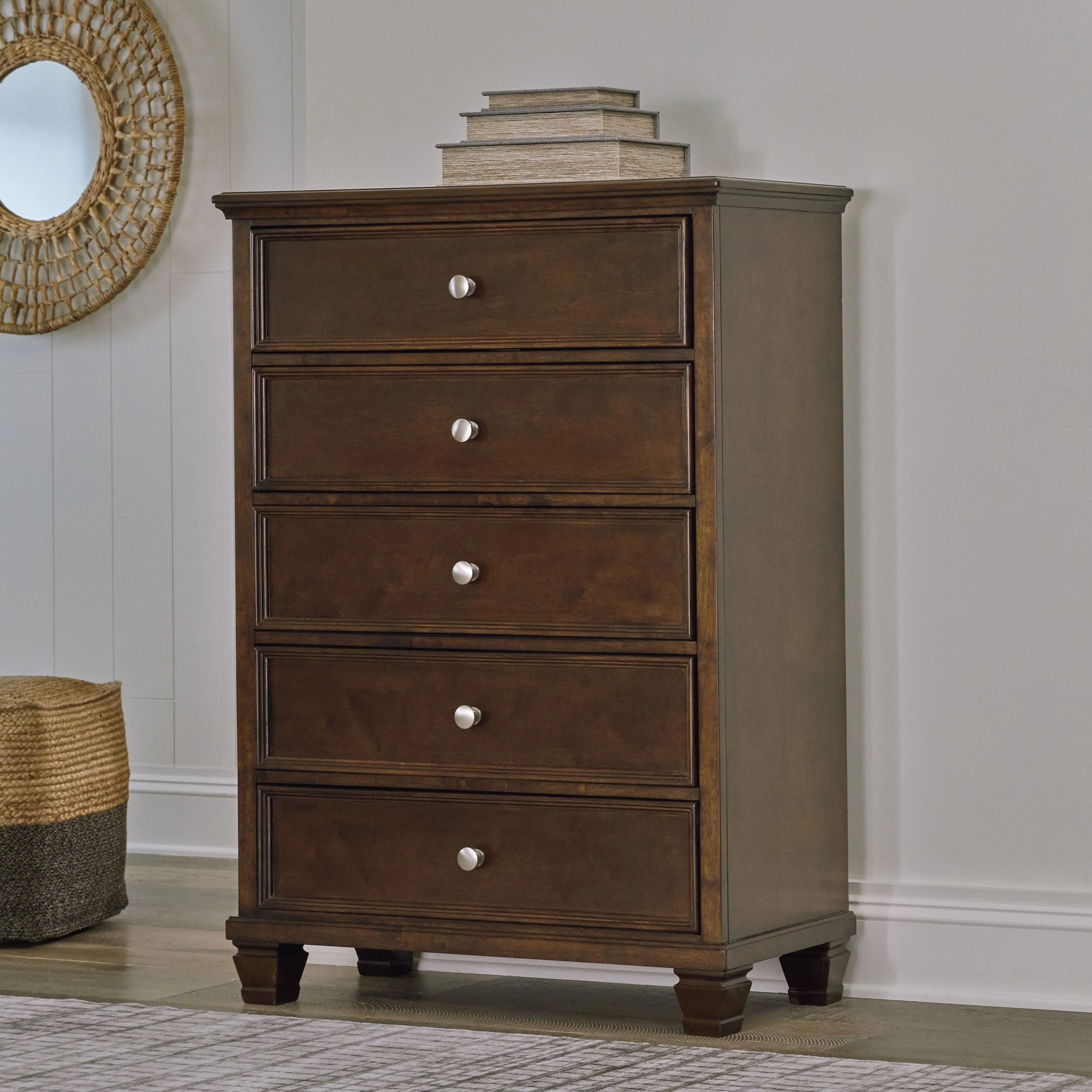 Danabrin - Five Drawer Chest - Brown - Image 10