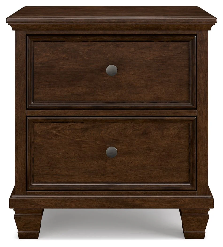 Danabrin - Two Drawer Nightstand - Brown - Image 2