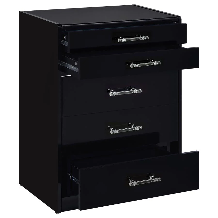 Danbury - 3-Drawer Makeup Vanity & Stool Set - Image 13