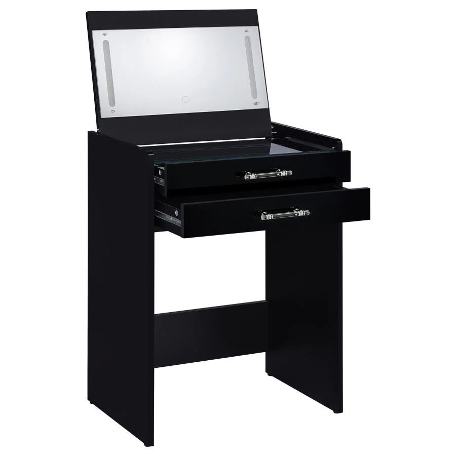 Danbury - 3-Drawer Makeup Vanity & Stool Set - Image 22