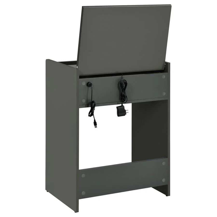 Danbury - 3-Drawer Makeup Vanity & Stool Set - Image 33