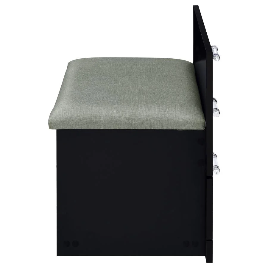 Danbury - 3-Drawer Makeup Vanity & Stool Set - Image 40
