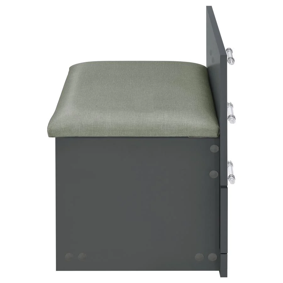 Danbury - 3-Drawer Makeup Vanity & Stool Set - Image 42