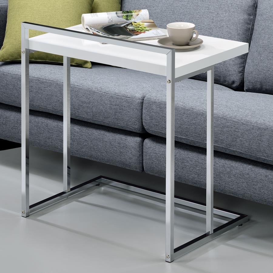 Dani - Rectangular C-Shaped Sofa Side Table - Image 4