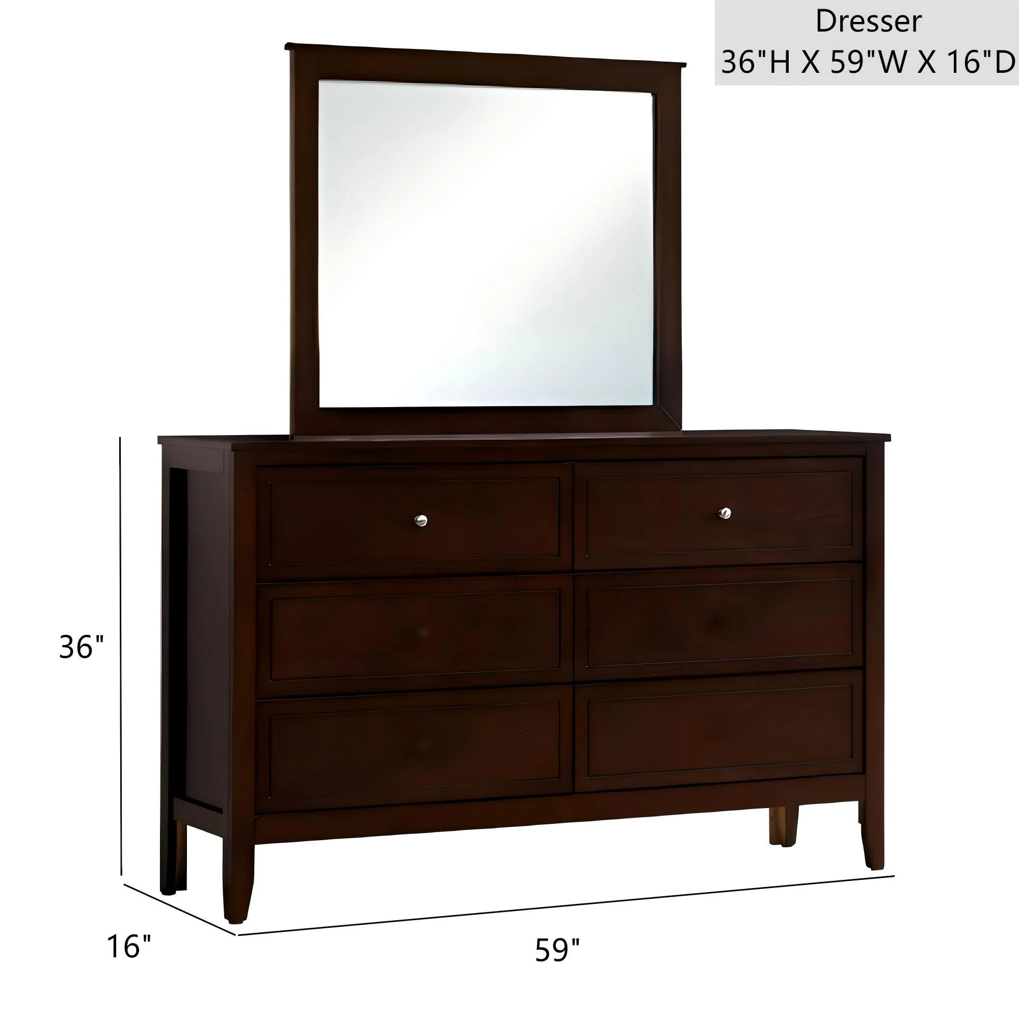 Daniel - Dresser, 6 Drawer - Image 20