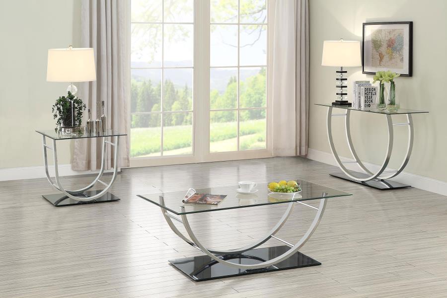 Danville - Rectangular U-Shaped Glass Top Table - Image 21