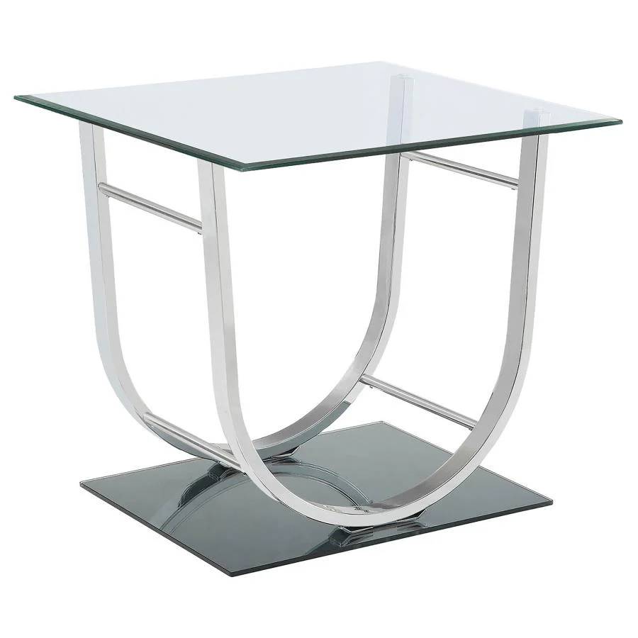 Danville - Rectangular U-Shaped Glass Top Table - Image 3