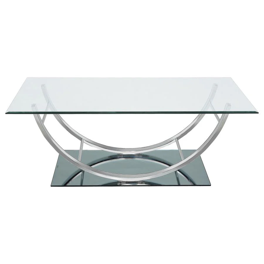 Danville - Rectangular U-Shaped Glass Top Table - Image 7