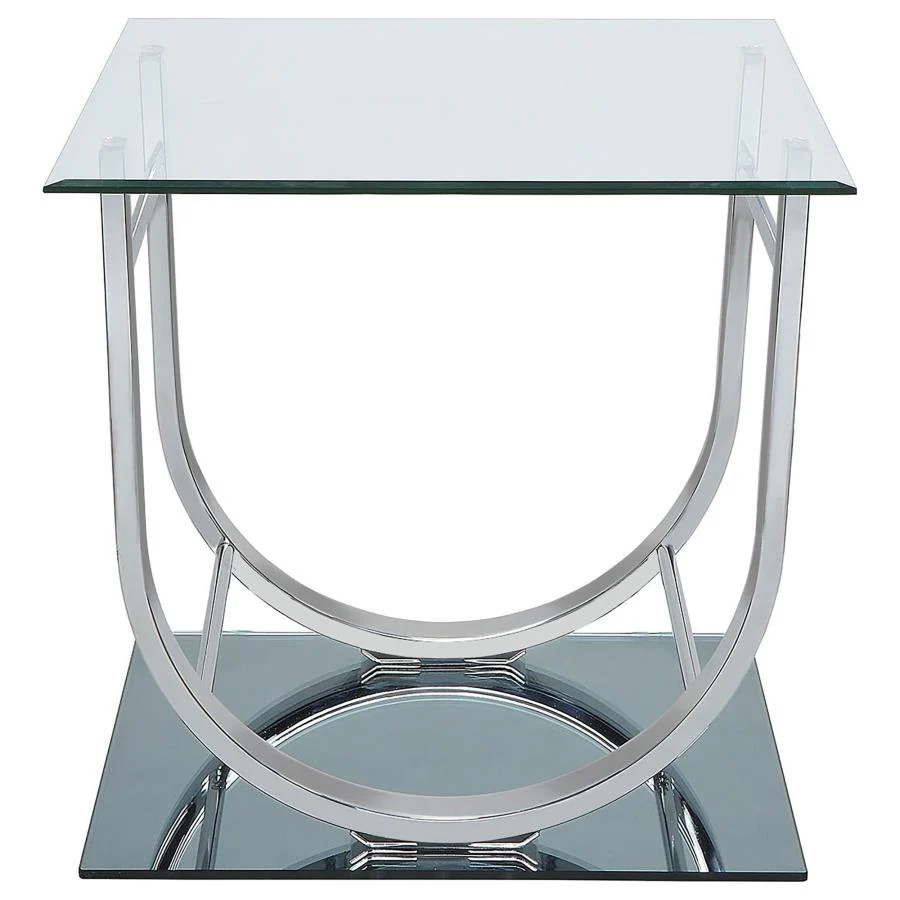 Danville - Rectangular U-Shaped Glass Top Table - Image 9