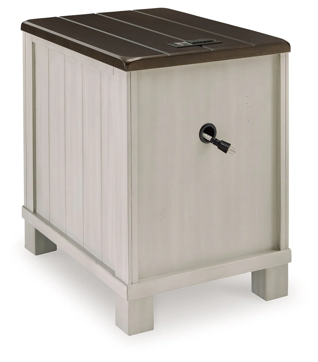Darborn - Chair Side End Table - Gray / Brown - Image 3