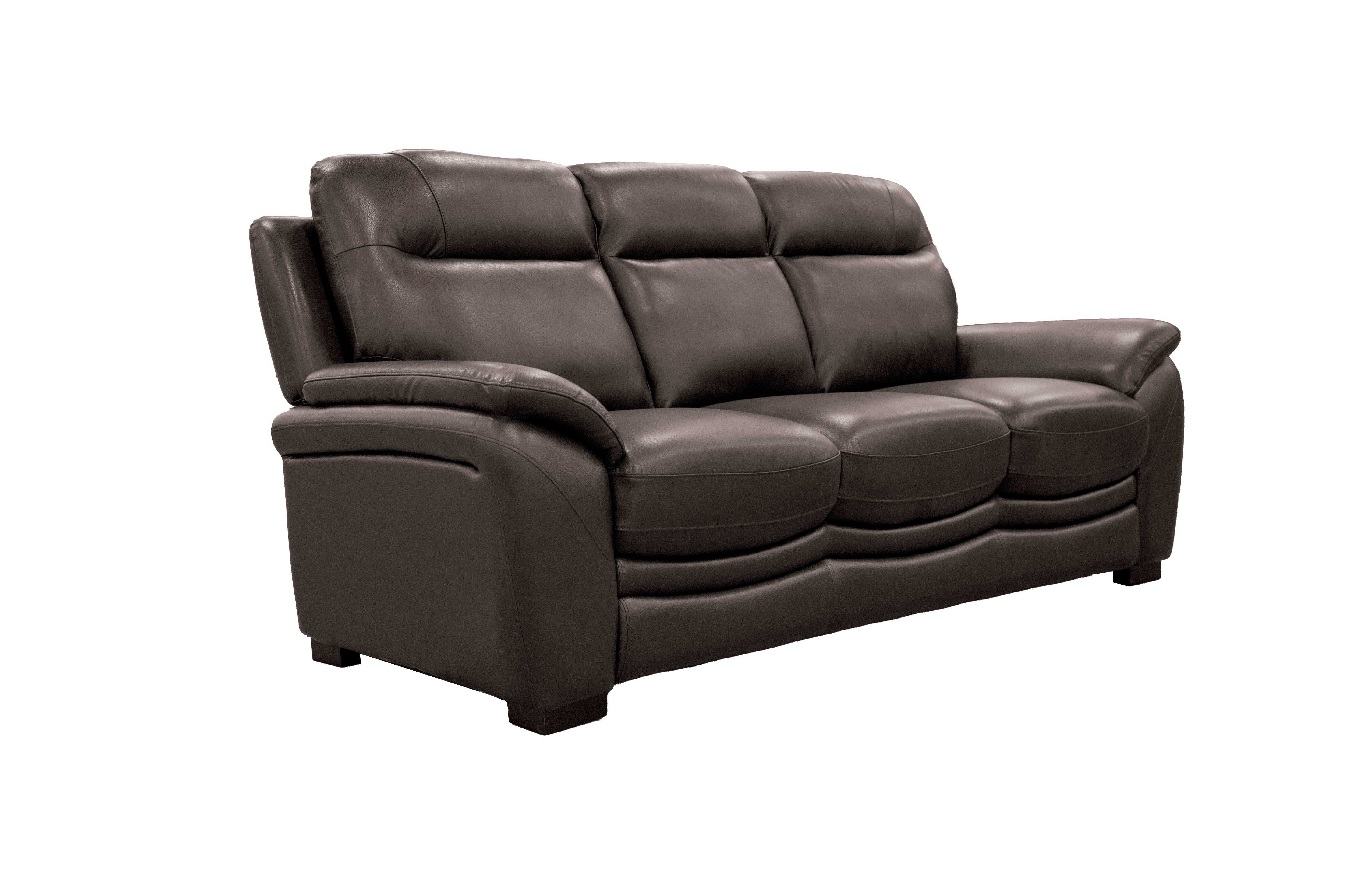 Dark Brown Top Grain Leather 3-Piece Living Room Set with Sofa, Loveseat & Chair - Image 4