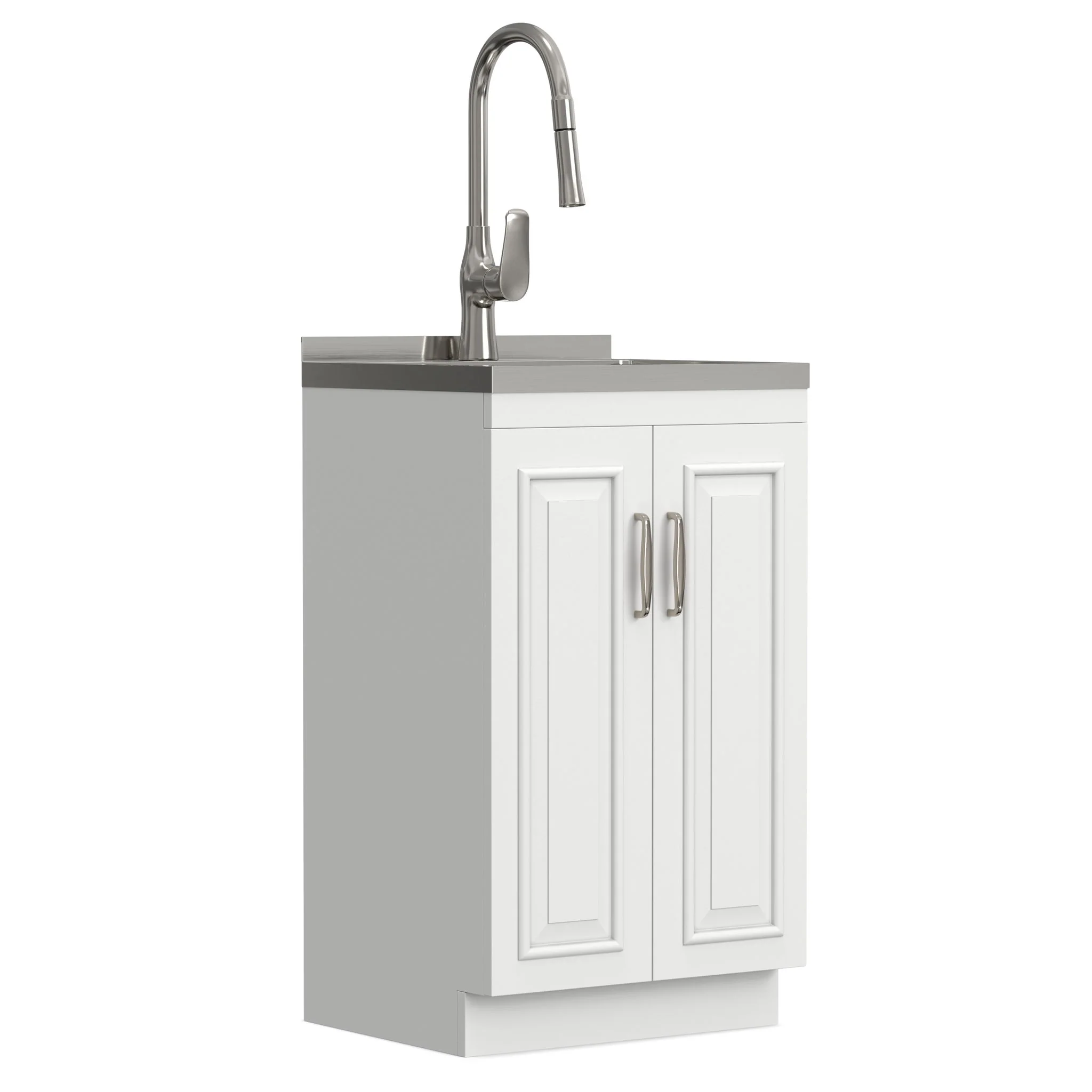 Darwin - Deluxe Laundry Cabinet With Pull-Out Faucet And Stainless Steel Sink - Image 5