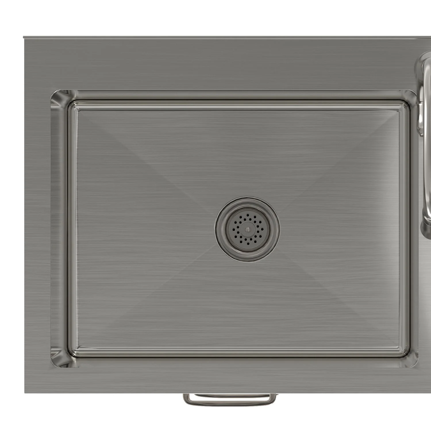 Darwin - Laundry Utility Sink And Cabinet With Dual Sinks, Pull Out Faucet - White - Image 7