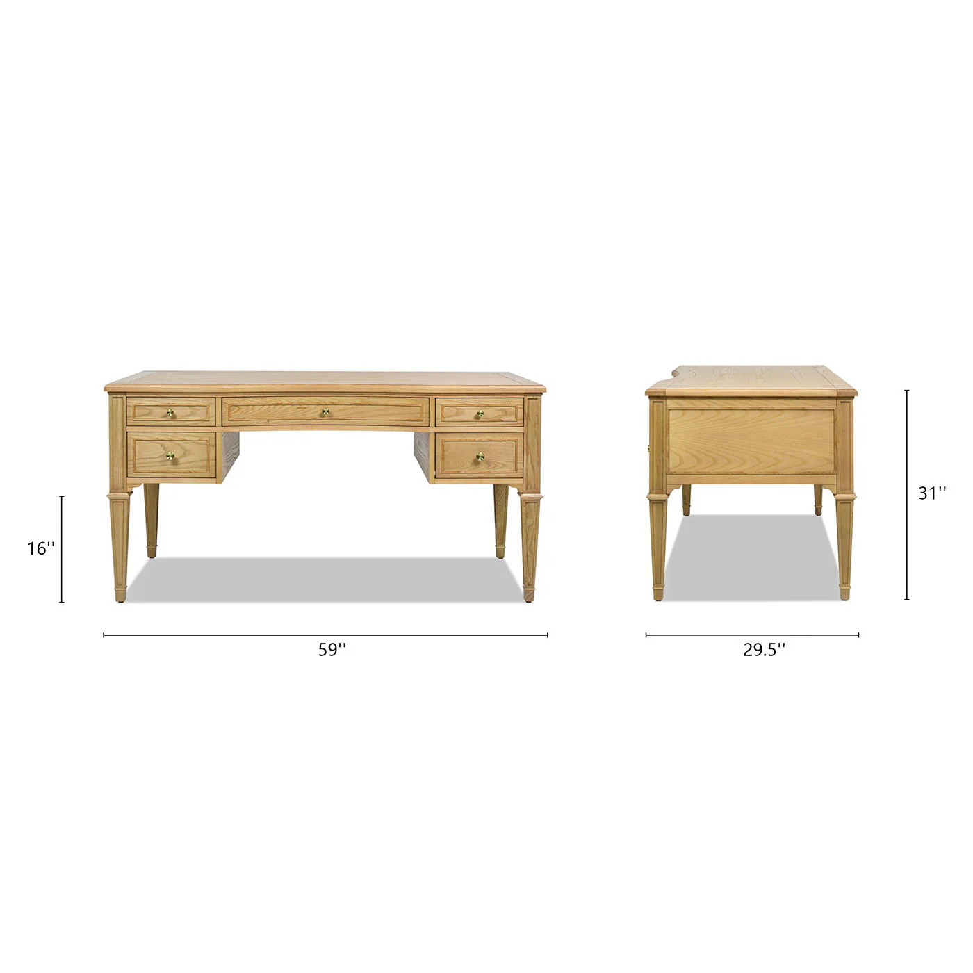 Dauphin - 5 Drawer Executive Desk - Image 10