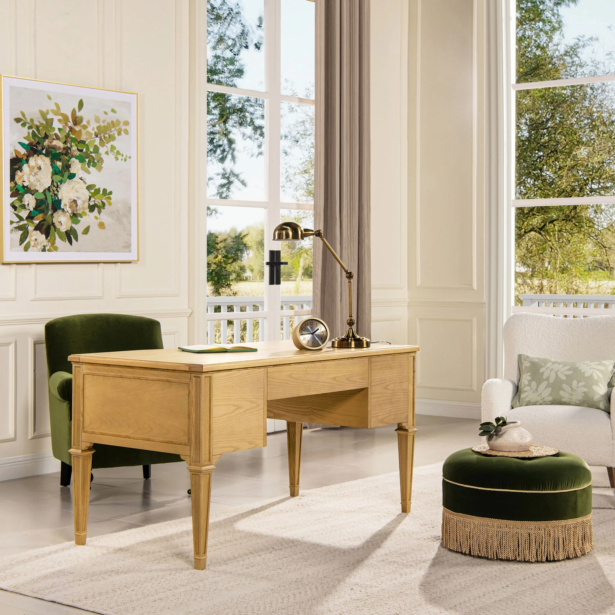 Dauphin - 5 Drawer Executive Desk - Image 16