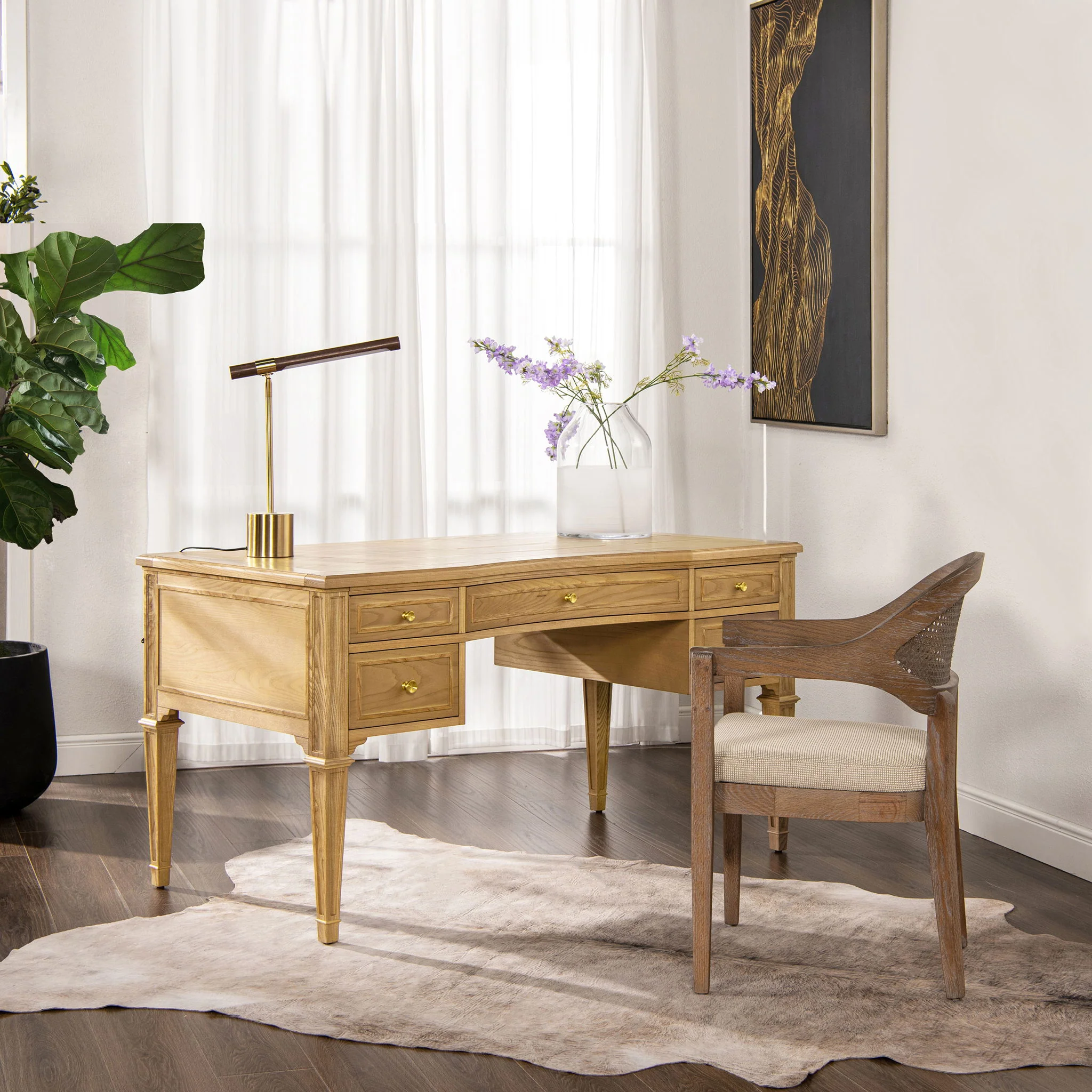 Dauphin - 5 Drawer Executive Desk - Image 6