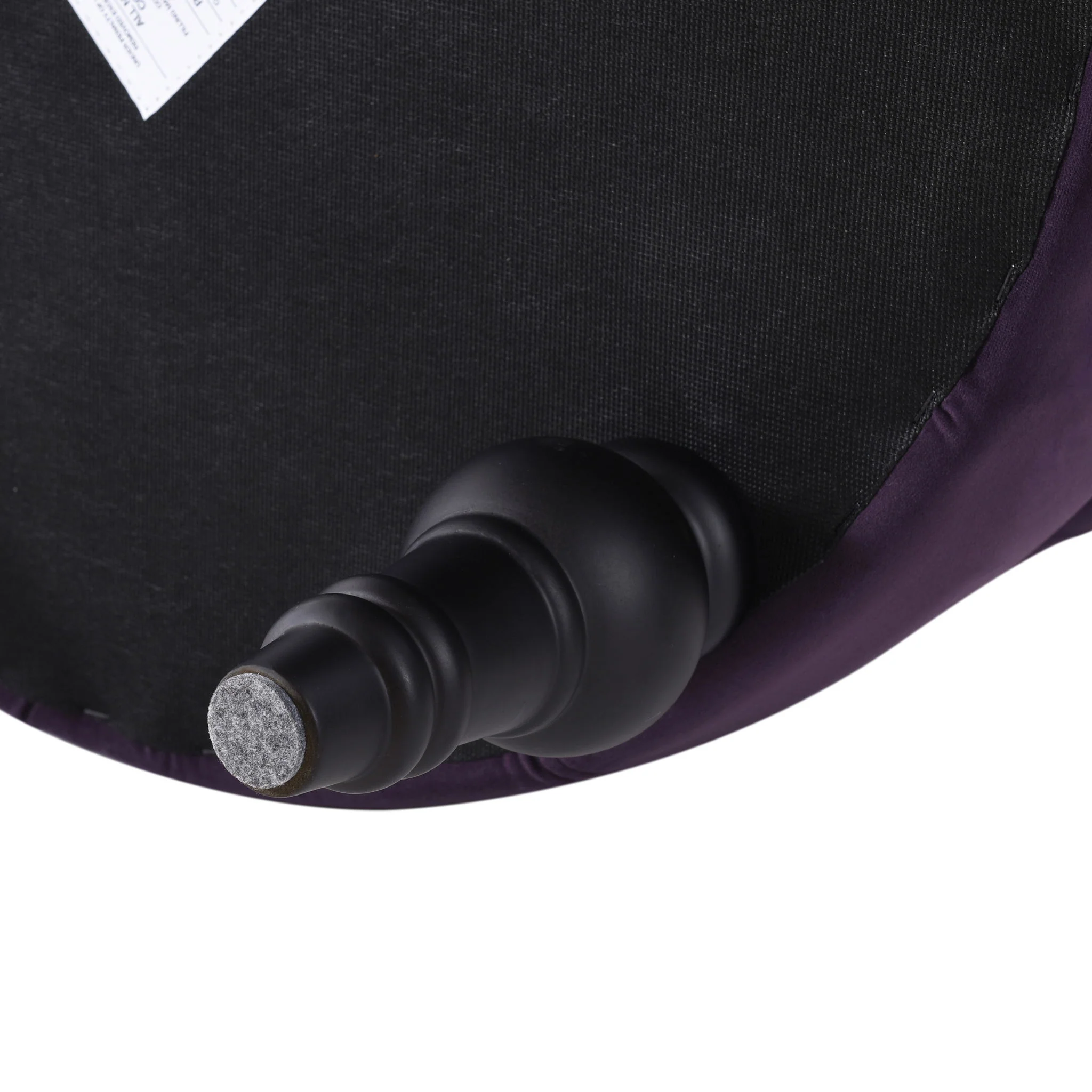Dawn - Tufted Round Ottoman Nailhead Accents - Purple - Image 10