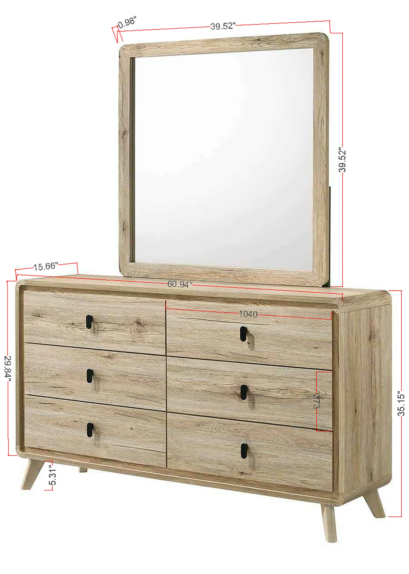 Dawson Dresser Mirror - Image 2