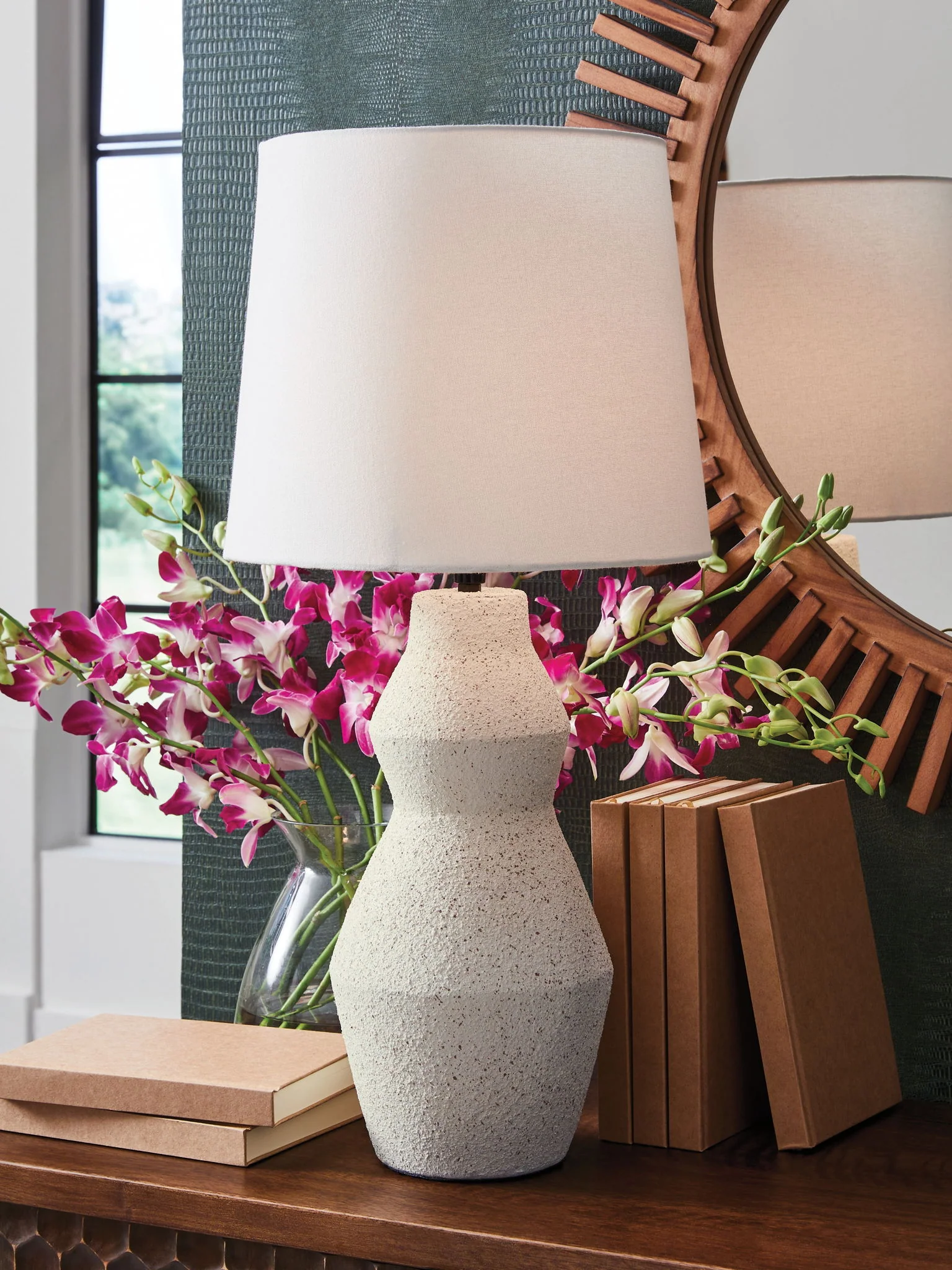 Dawthorne - Paper Table Lamp - Cream - Image 3