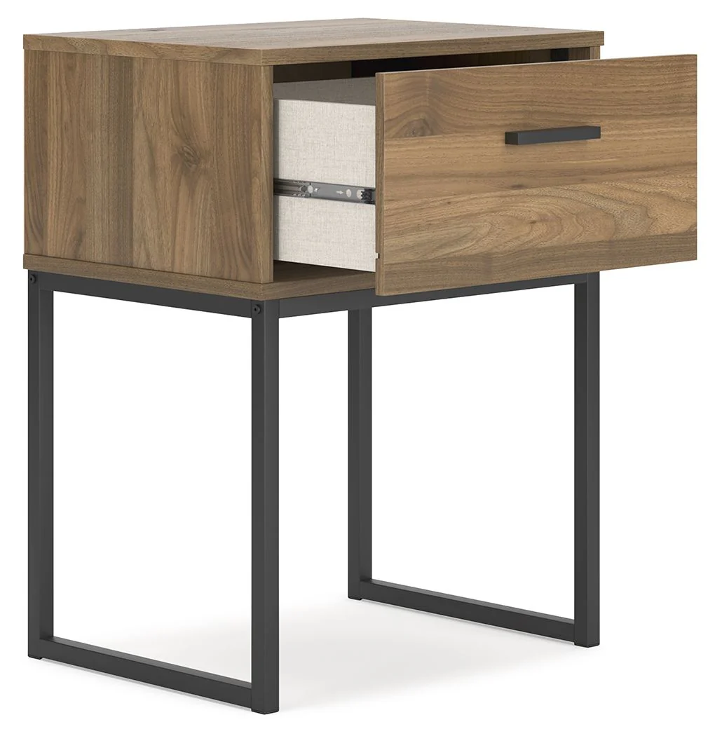 Deanlow - One Drawer Night Stand - Honey - Image 4