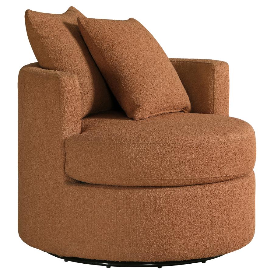 Debbie - Upholstered Swivel Accent Chair - Image 2