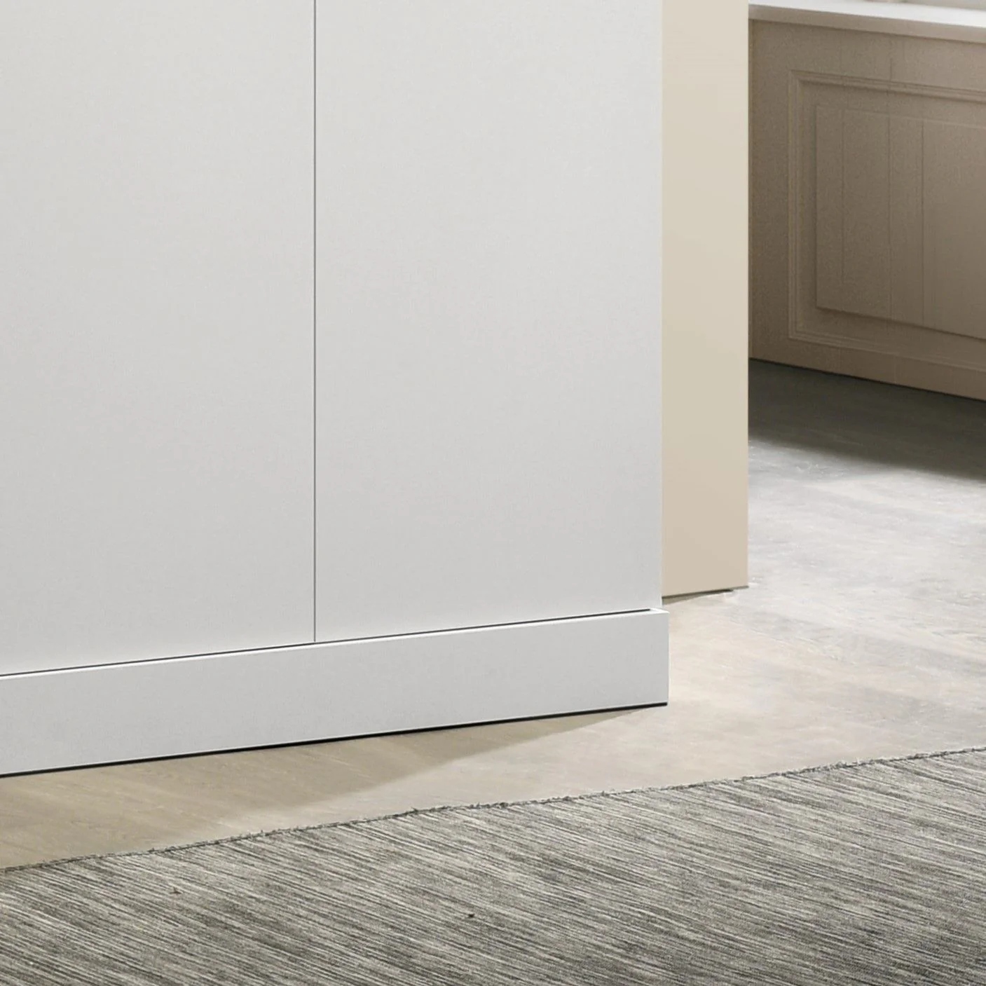 Declan - 3 - Door Wardrobe Cabinet Armoire With Storage Shelves And Hanging Rod - White - Image 3