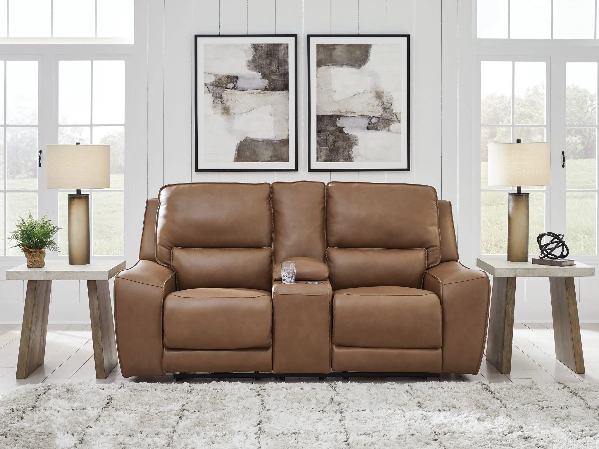 DeepWakes - Power Reclining Loveseat / Console / Adjustable Headrest - Image 11