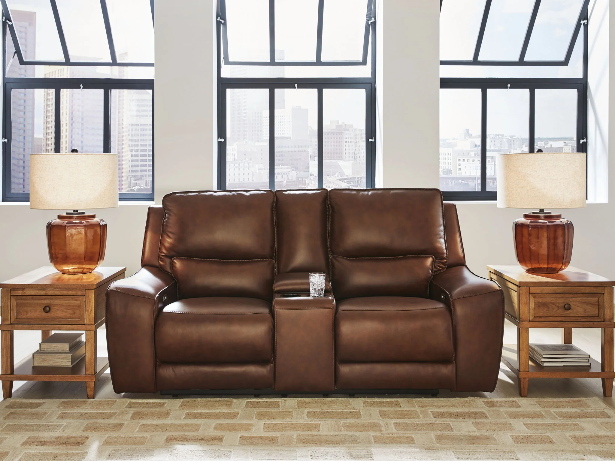 DeepWakes - Power Reclining Loveseat / Console / Adjustable Headrest - Image 19