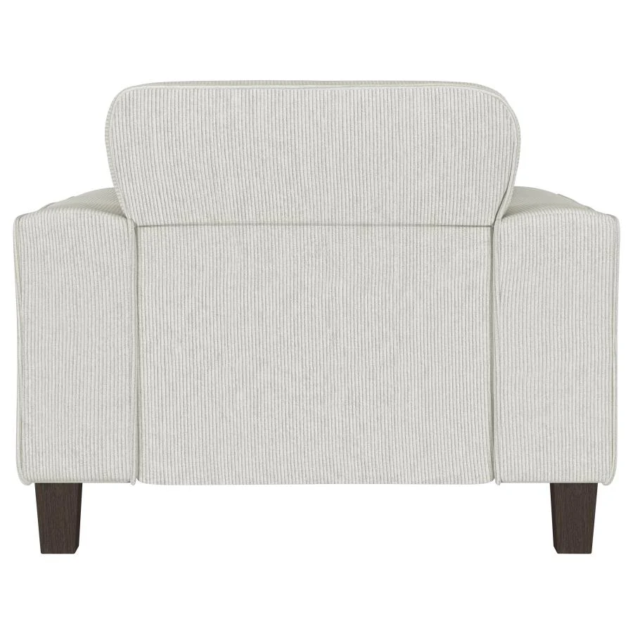 Deerhurst - Upholstered Track Arm Tufted Accent Chair - Greige - Image 7