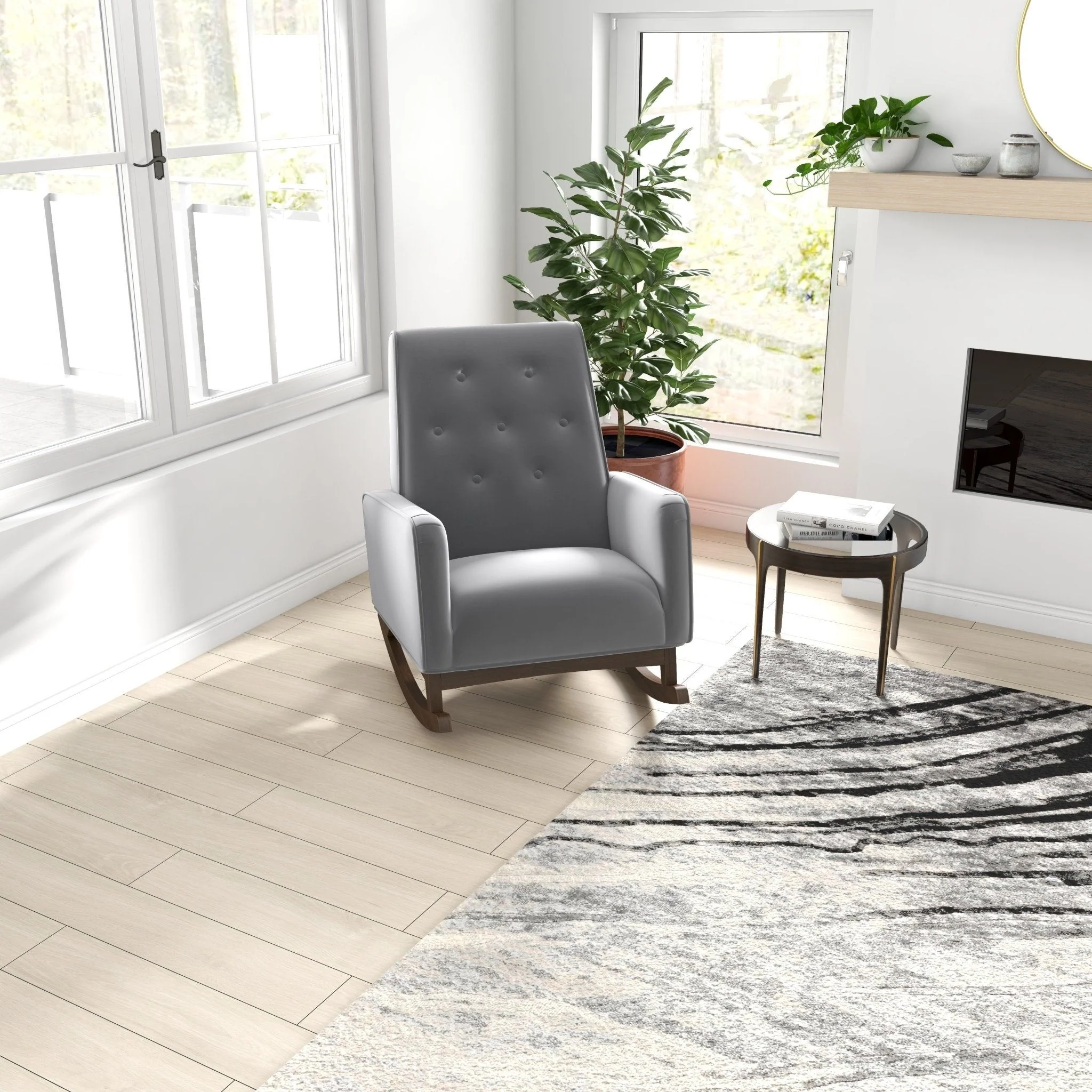 Demetrius - Solid Wood Rocking Chair - Image 30
