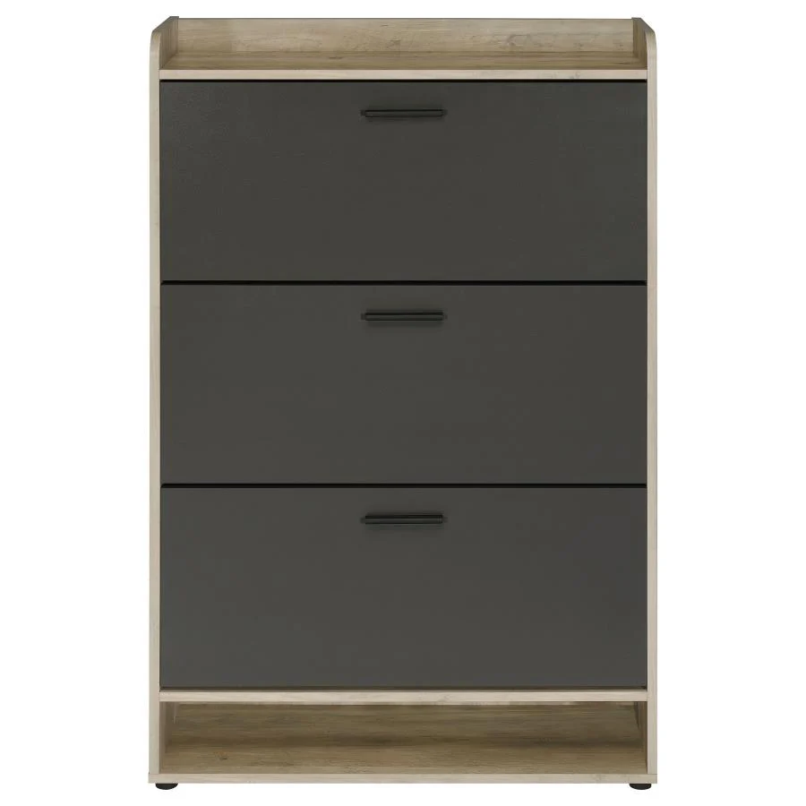 Denia - 3-Tier Engineered Wood Shoe Cabinet - Image 9