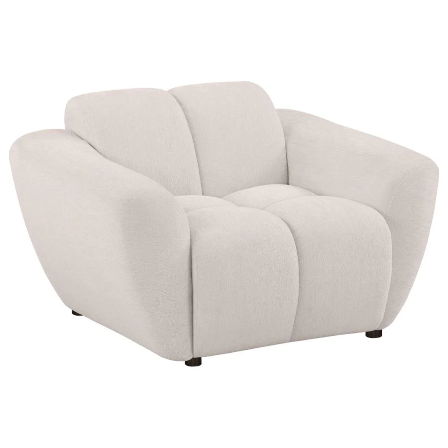 Destino - Chenille Splayed Arm Sofa Set - Image 13