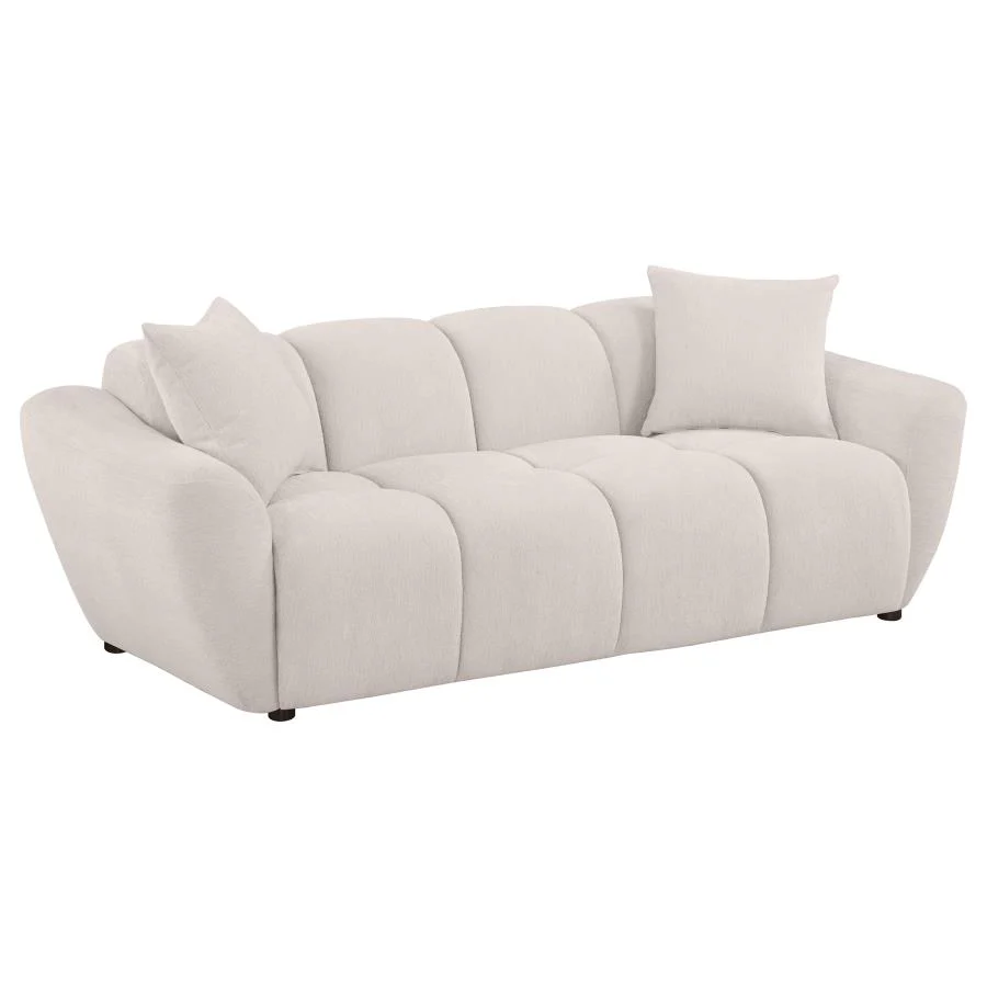 Destino - Chenille Splayed Arm Sofa Set - Image 5