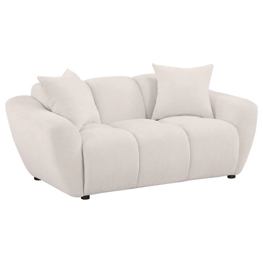 Destino - Chenille Splayed Arm Sofa Set - Image 9