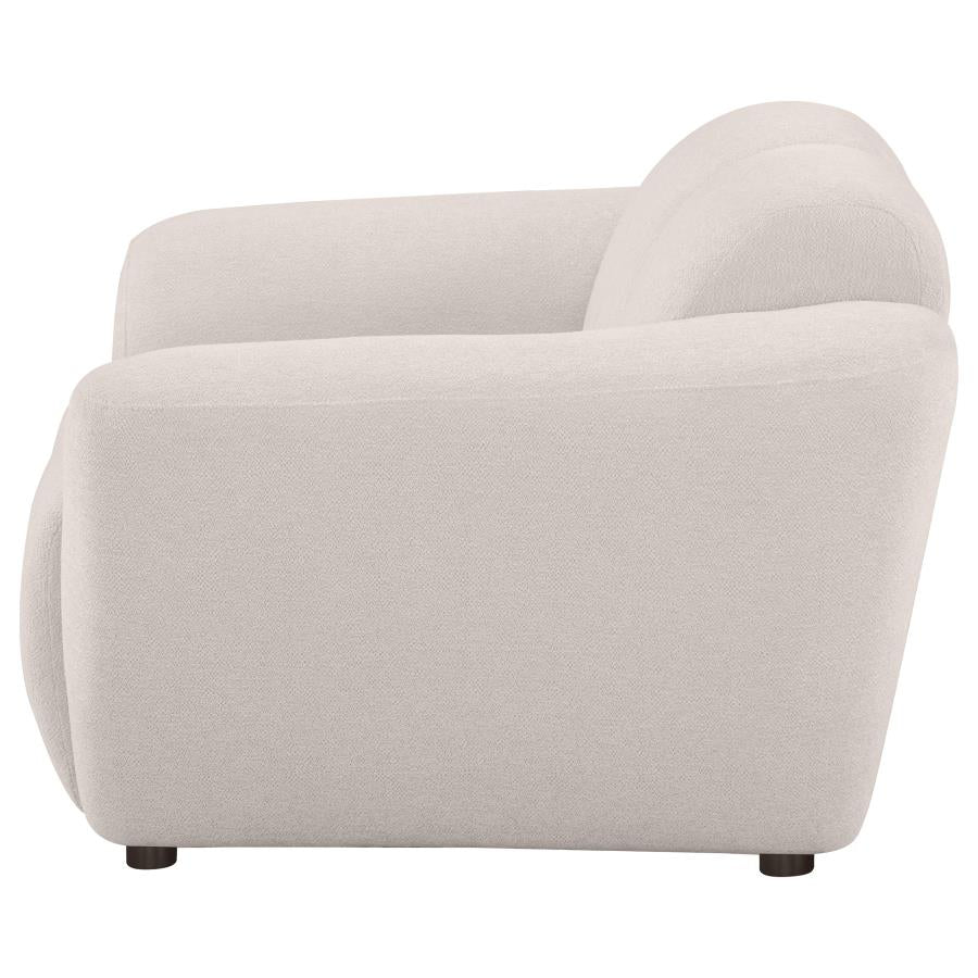 Destino - Chenille Upholstered Splayed Arm Accent Chair - Greige - Image 5