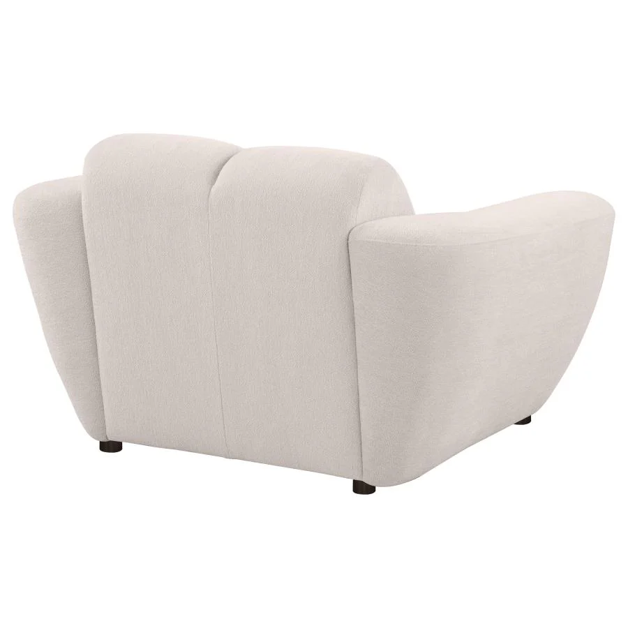 Destino - Chenille Upholstered Splayed Arm Accent Chair - Greige - Image 7