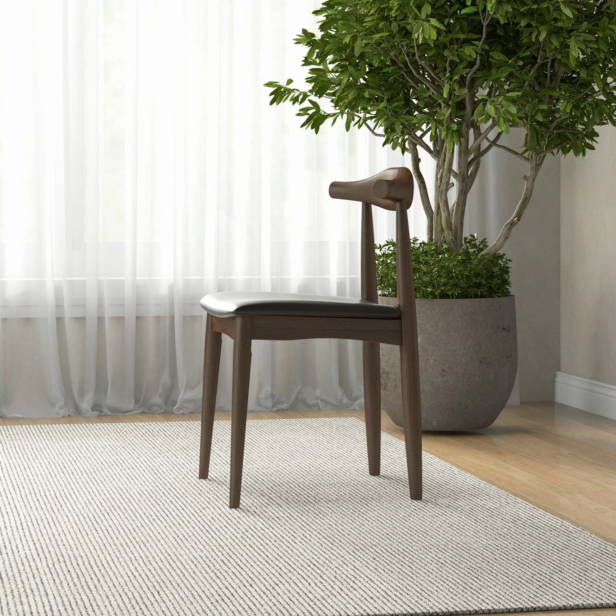 Destiny - Dining Chairs (Set of 2) - Black / Dark Brown - Image 15
