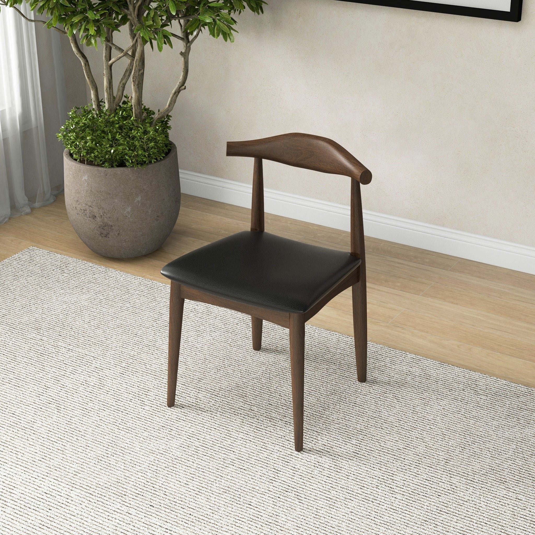 Destiny - Dining Chairs (Set of 2) - Black / Dark Brown - Image 16