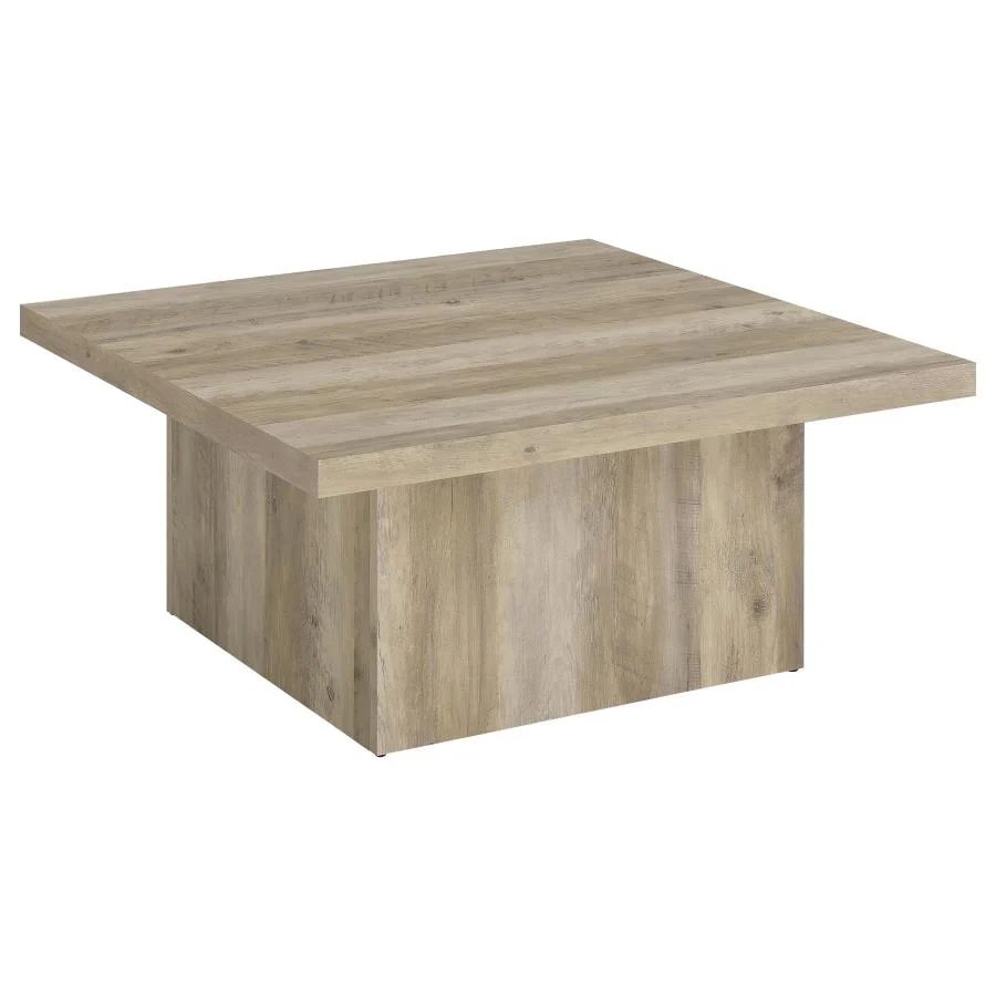 Devar - Square Coffee End Table Set - Distressed Pine - Image 15